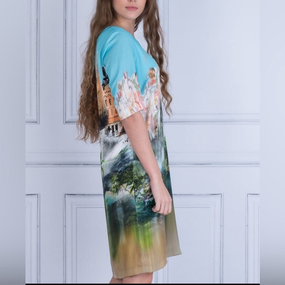 Riani art picture Loose Bodied
Building print view Printed Dress multicolour - Picture 2 of 8